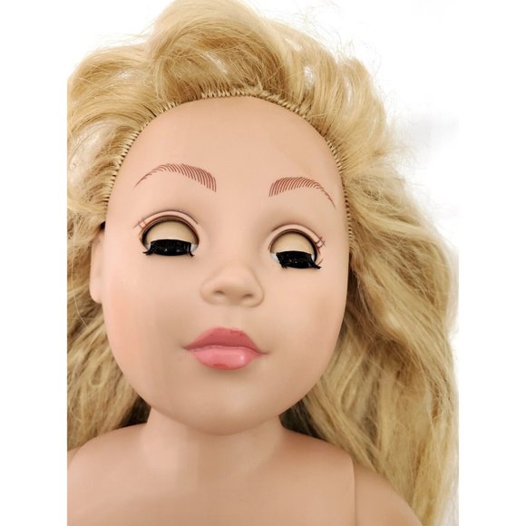Madame ALEXANDER Toyworks 18" GIRL DOLL blonde hair blue-gray eyes NO CLOTHES - Picture 4 of 12